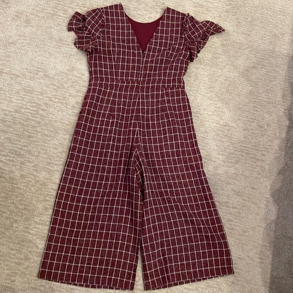 1901 Burgundy Jumpsuit - Picture 2 of 3